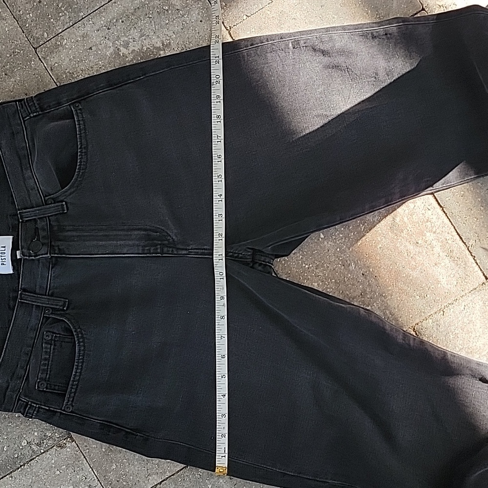 Pistola Alexa Black Flared Women's Jeans With Inside Split Hem Sz 29 - Picture 11 of 14